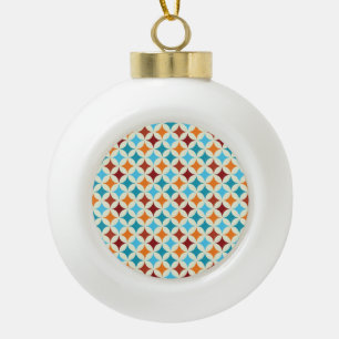Stijlvol geometrisch: naadloos patroon keramische bal ornament
