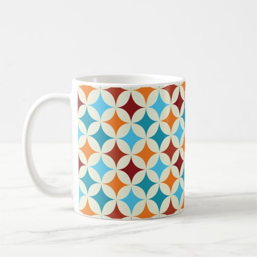 Stijlvol geometrisch:  naadloos patroon koffiemok (Links)