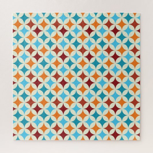 Stijlvol geometrisch: naadloos patroon legpuzzel (Verticaal)
