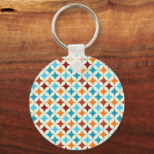 Stijlvol geometrisch:  naadloos patroon sleutelhanger (Voorkant)