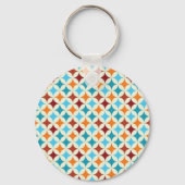 Stijlvol geometrisch:  naadloos patroon sleutelhanger (Achterkant)