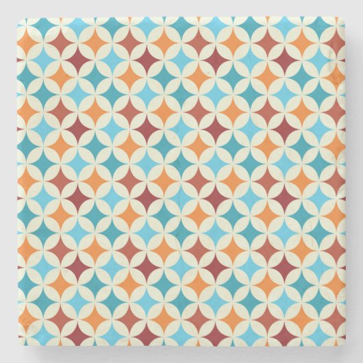 Stijlvol geometrisch:  naadloos patroon stenen onderzetter (Voorkant)