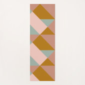 Stijlvol Geometrisch Patroon aardneutralen Yogamat (Voorkant)