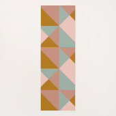 Stijlvol Geometrisch Patroon aardneutralen Yogamat (Achterkant)