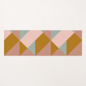 Stijlvol Geometrisch Patroon aardneutralen Yogamat (Voorkant (horizontaal))