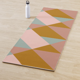 Stijlvol Geometrisch Patroon  aardneutralen Yogamat