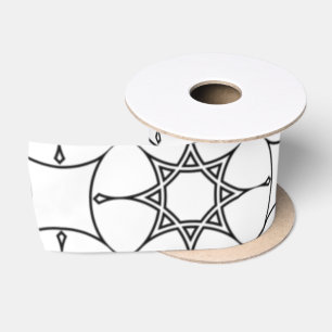 Stijlvol geometrisch patroon Arabisch ontwerp Cute Satijnen Lint
