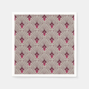 Stijlvol geometrisch patroon, art deco. servet