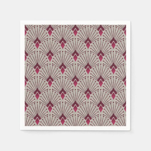 Stijlvol geometrisch patroon, art deco. servet (Voorkant)