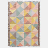 Stijlvol Geometrisch Patroon in Aardneutrale kleur Deken (Voorkant Verticaal)