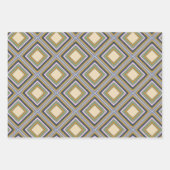 Stijlvol Geometrisch patroon in bruin zand Inpakpapier Vel (Voorkant)