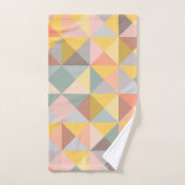 Stijlvol geometrisch patroon in de Autumn Earth To Bad Handdoek (Handdoek)