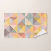 Stijlvol geometrisch patroon in de Autumn Earth To Bad Handdoek (Handdoek)