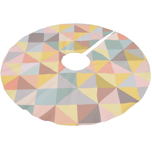 Stijlvol geometrisch patroon in de Autumn Earth To Kerstboom Rok (Gekanteld)