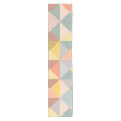 Stijlvol geometrisch patroon in de Autumn Earth To Korte Tafelloper (Voorkant)