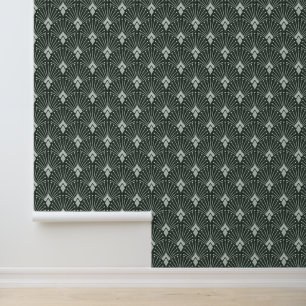 Stijlvol geometrisch patroon, kunstdeco. behang