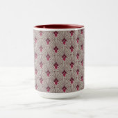 Stijlvol geometrisch patroon, kunstdeco. mok (Midden)