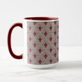 Stijlvol geometrisch patroon, kunstdeco. mok (Links)
