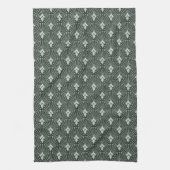 Stijlvol geometrisch patroon, kunstdeco. theedoek (Verticaal)