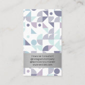 Stijlvol geometrisch patroon | QR-scan Visitekaartje (Achterkant)