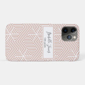 stijlvol geometrisch script, aangepast aan school  Case-Mate iPhone case (Achterkant (horizontaal))