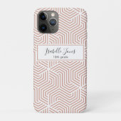 stijlvol geometrisch script, aangepast aan school  Case-Mate iPhone case (Achterkant)