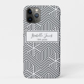 stijlvol geometrisch script aangepast aan school Case-Mate iPhone case (Achterkant)