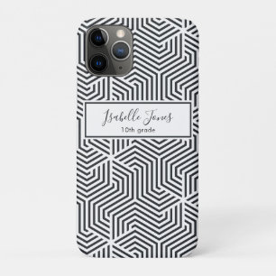 stijlvol geometrisch script aangepast aan school Case-Mate iPhone case