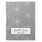 stijlvol geometrisch script aangepast aan school notitieboek (Voorkant)