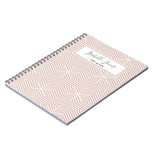 stijlvol geometrisch script aangepast aan school notitieboek (Linkerzijde)