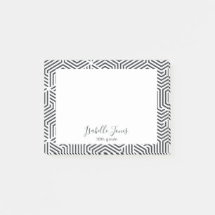 stijlvol geometrisch script aangepast aan school post-it® notes