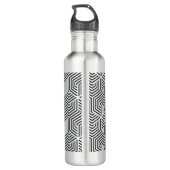 stijlvol geometrisch script aangepast aan school waterfles  (Achterkant)