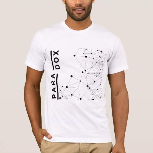 Stijlvol geometrisch veelhoekontwerp met paradoxwo t-shirt (Voorkant)