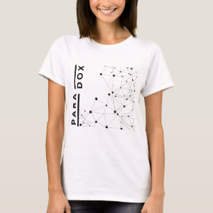 Stijlvol geometrisch veelhoekontwerp met paradoxwo t-shirt