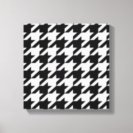 stijlvol geometrisch zwart wit geluidsdieptepatroo canvas afdruk