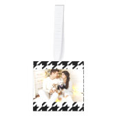 stijlvol geometrisch zwart wit geluidsdieptepatroo decoratie (Voorkant)