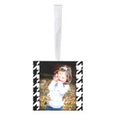 stijlvol geometrisch zwart wit geluidsdieptepatroo decoratie (Rechts)