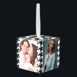 stijlvol geometrisch zwart wit geluidsdieptepatroo decoratie<br><div class="desc">stijlvolle, zwarte witte accessoires van de witte achtergrond. Moderne decoratie voor witte en zwarte haarkloven</div>