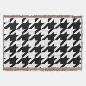 stijlvol geometrisch zwart wit geluidsdieptepatroo deken (Voorkant)