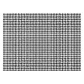 stijlvol geometrisch zwart wit geluidsdieptepatroo tafelkleed (Voorkant (Horizontaal))
