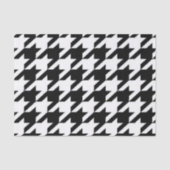 stijlvol geometrisch zwart wit geluidsdieptepatroo tissuepapier (Voorkant)