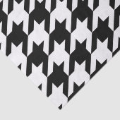 stijlvol geometrisch zwart wit geluidsdieptepatroo tissuepapier (Detail)