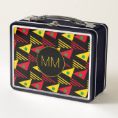 Stijlvol Geometrische driehoeken Monogram (Voorkant)