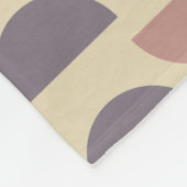 Stijlvol Geometrische vormen patroon in aardekleur Fleece Deken (Hoek)
