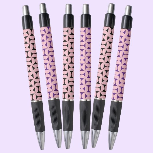 Stijlvol Geometrische vormen patroon in roze kleur Pen