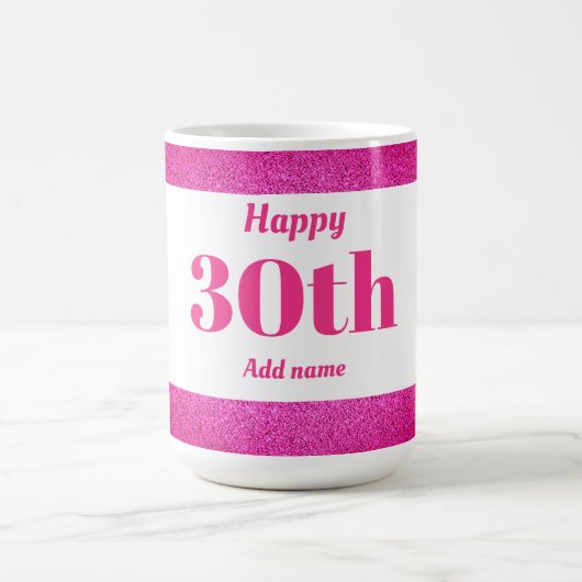 , stijlvol, gepersonaliseerd mok cadeau voor 30e v (Center)