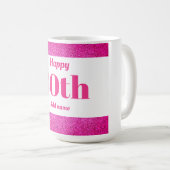 , stijlvol, gepersonaliseerd mok cadeau voor 30e v (Voorkant rechts)