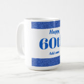 , stijlvol, gepersonaliseerd mok cadeau voor 60ste (Voorkant links)