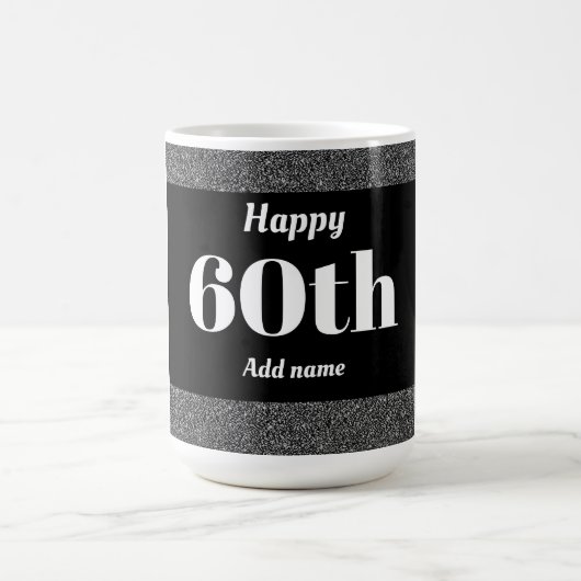 , stijlvol, gepersonaliseerd mok cadeau voor 60ste (Center)