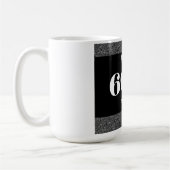 , stijlvol, gepersonaliseerd mok cadeau voor 60ste (Links)